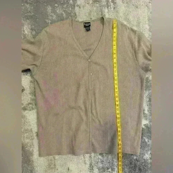 Women’s Brown Basix Button Down - Picture 6 of 6